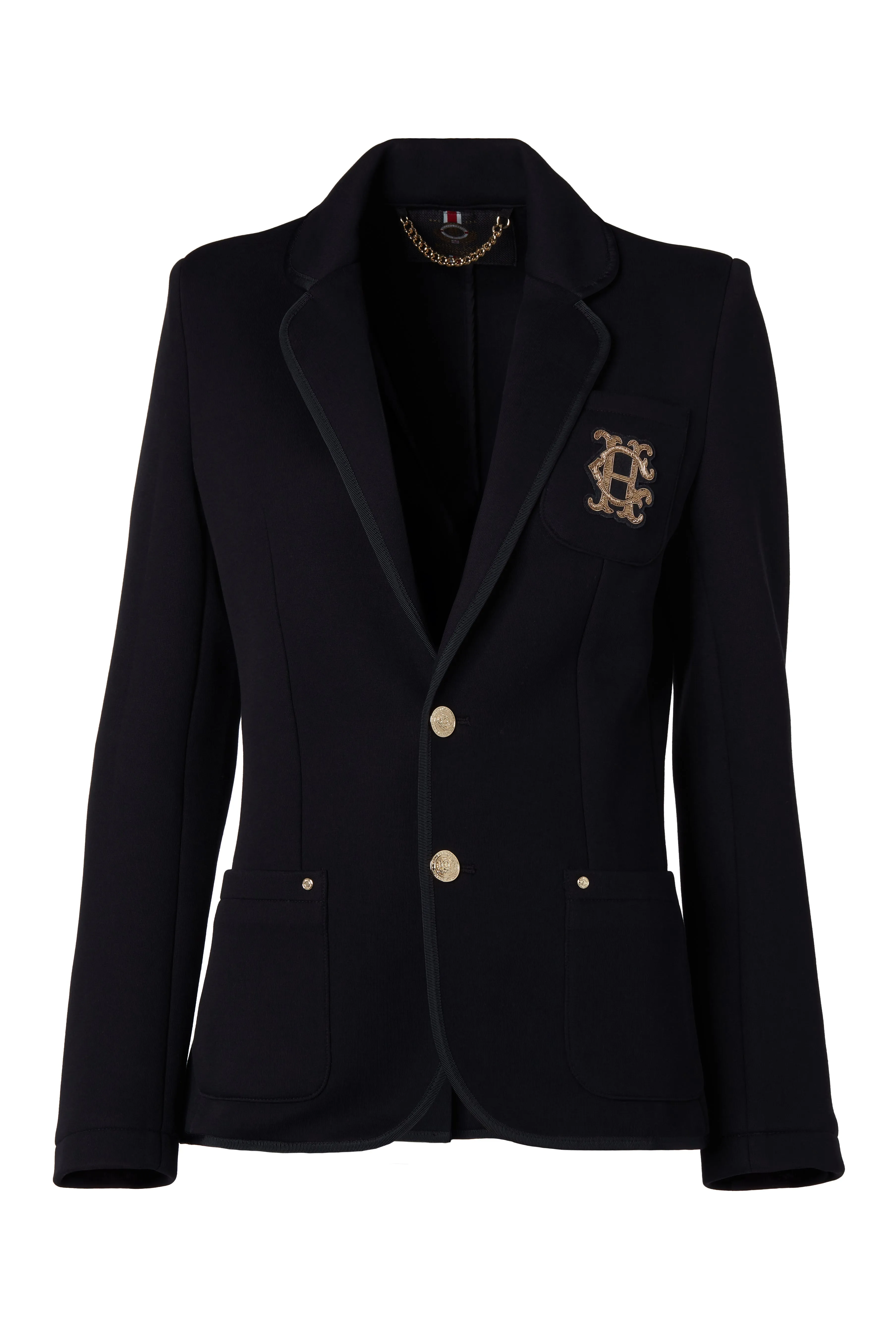 Henley Blazer (Black Black)