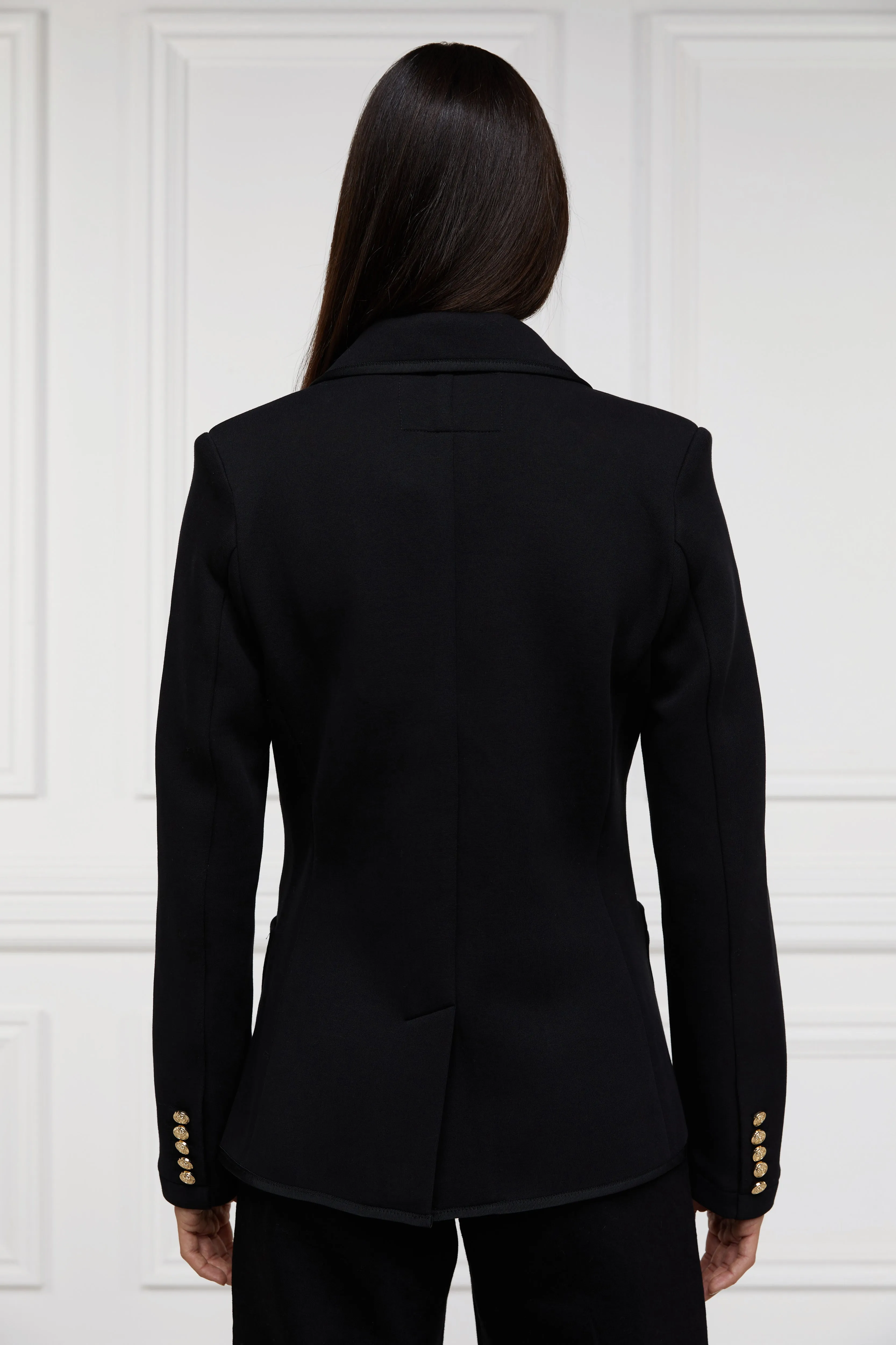 Henley Blazer (Black Black)