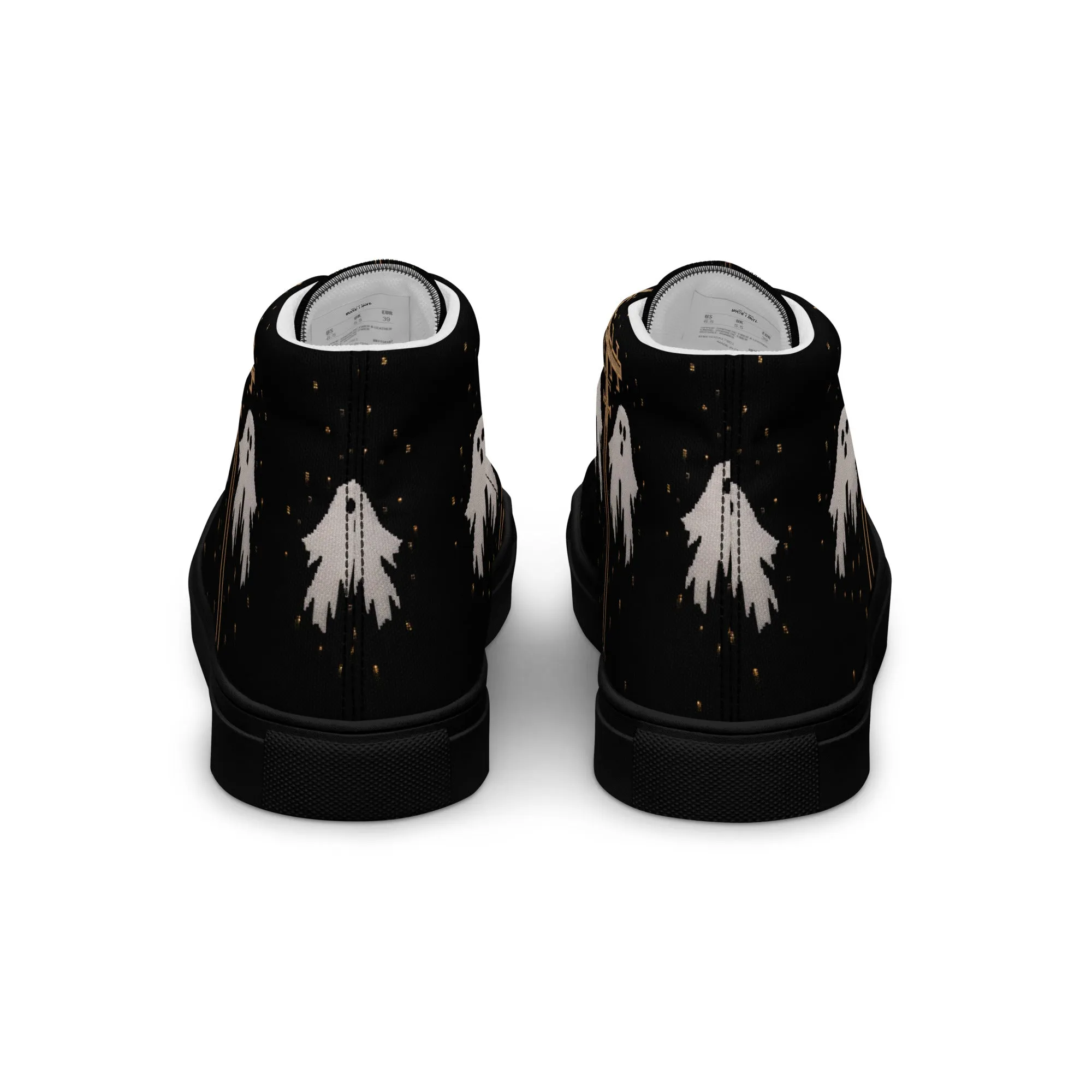 Holy Spirits Women’s High Top Shoes - Dark Academia Vegan Sneakers - Comfortable Goth Trainers - Witchy Grunge Accessories