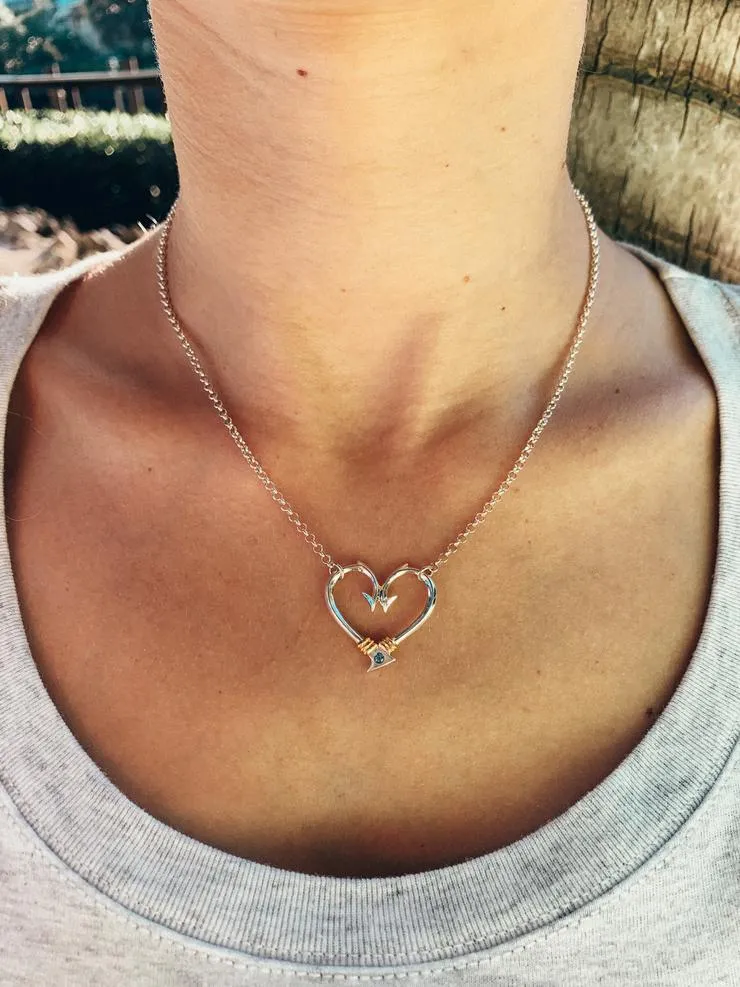 Hook Heart Necklace (Large)