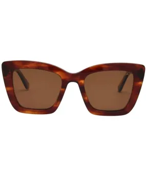 I-SEA  - Harper Sunglasses in Amber Brown