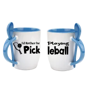 I'd Rather Be Playing Pickleball | Pickleball Coffee Cup | Fun Pickleball Gifts