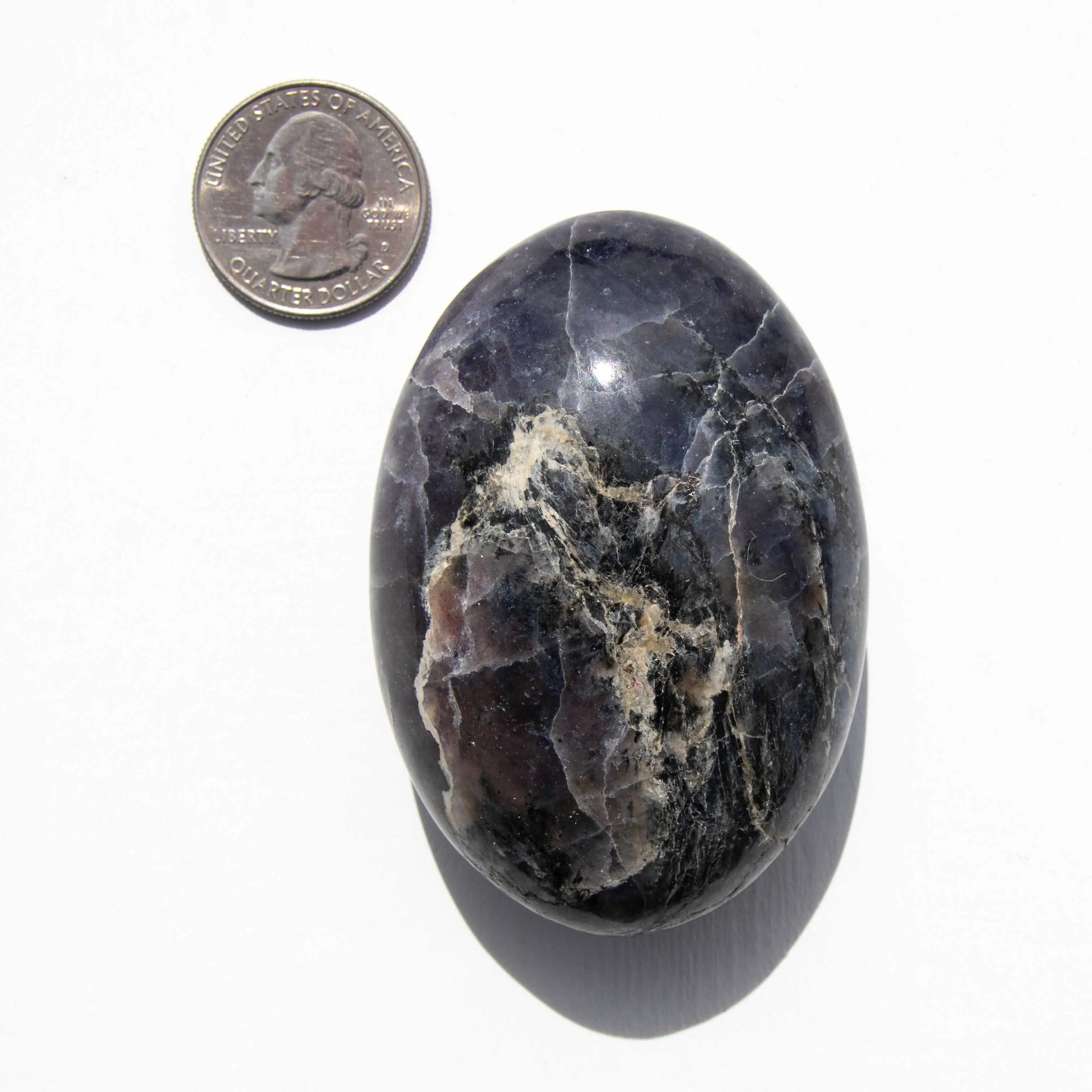 Iolite, Sunstone - Palm Stone