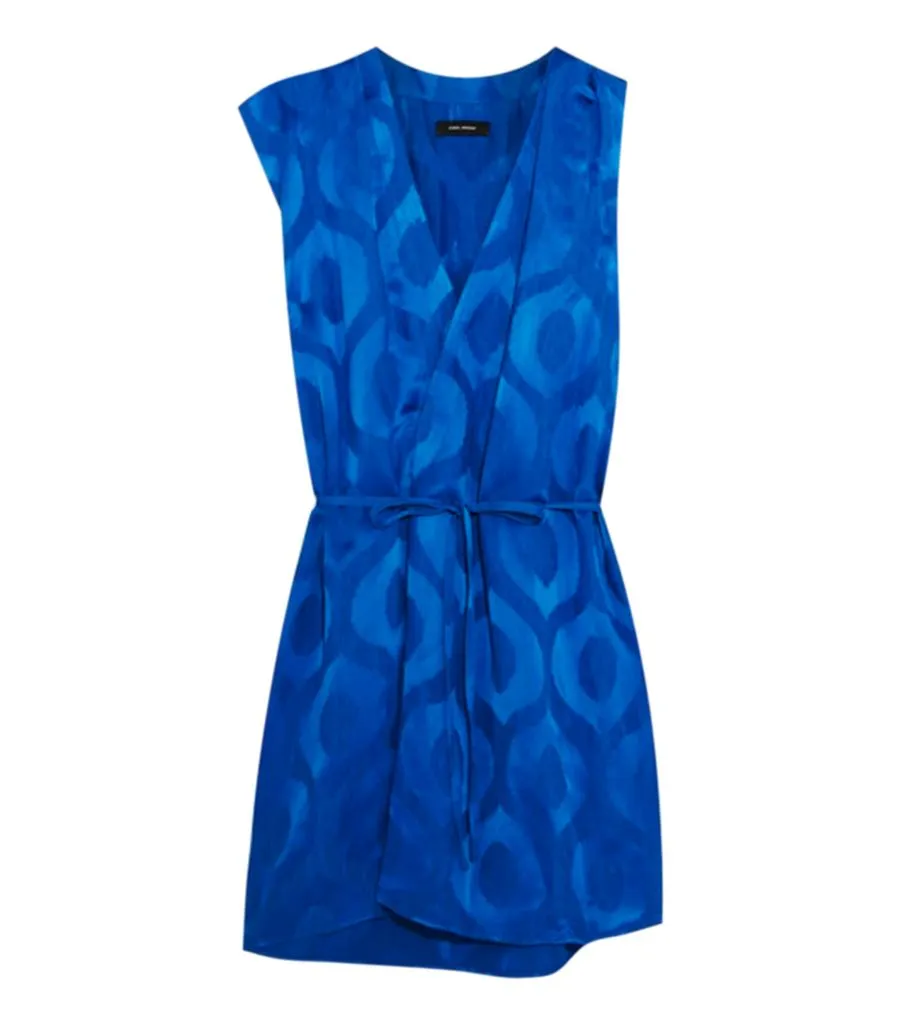 Isabel Marant Satin-Jacquard Dress. Size 36FR