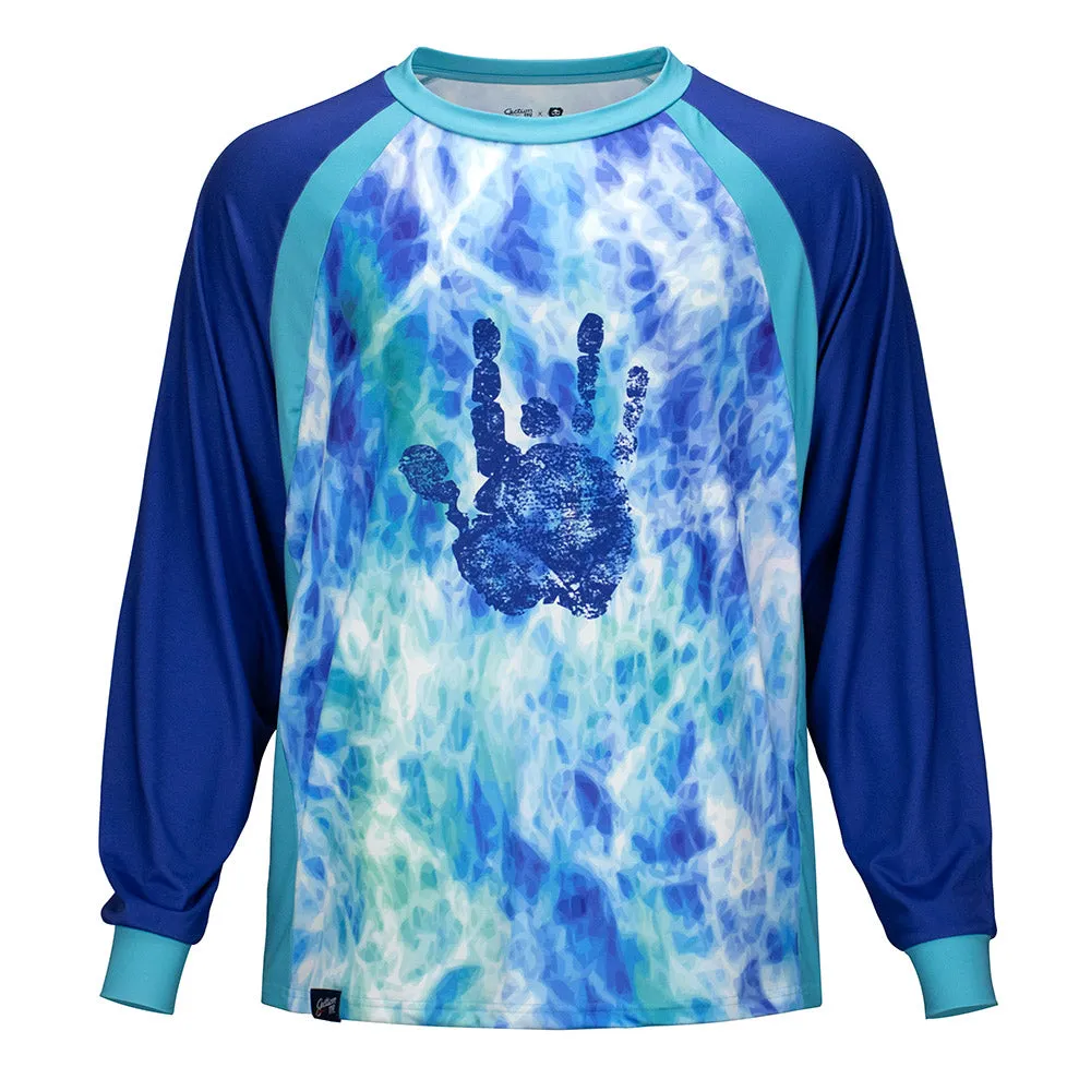 Jerry Garcia | UPF Swim Shirt | Jerry Hand Tie Dye Blue