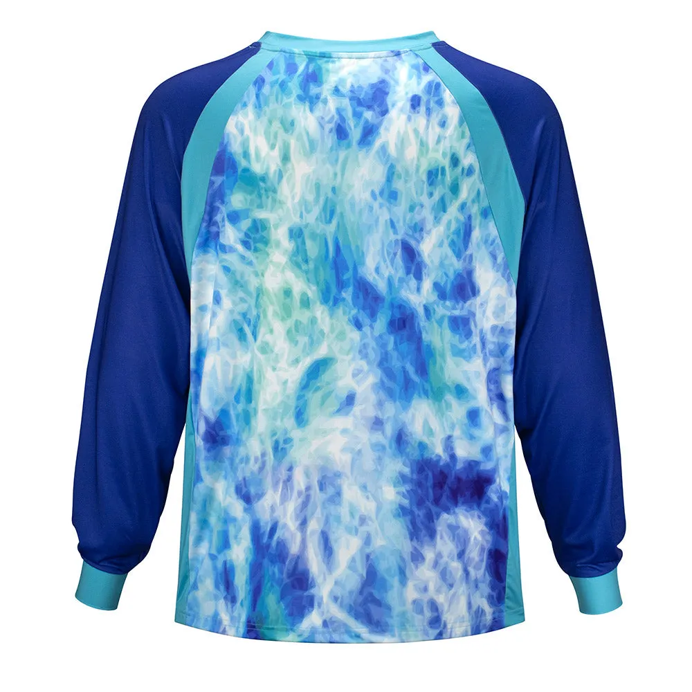 Jerry Garcia | UPF Swim Shirt | Jerry Hand Tie Dye Blue