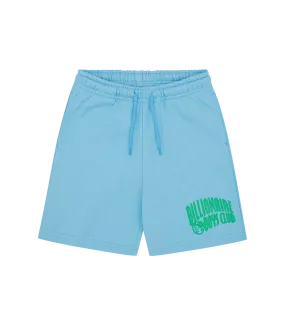 KIDS ARCH LOGO SHORTS - SKY BLUE