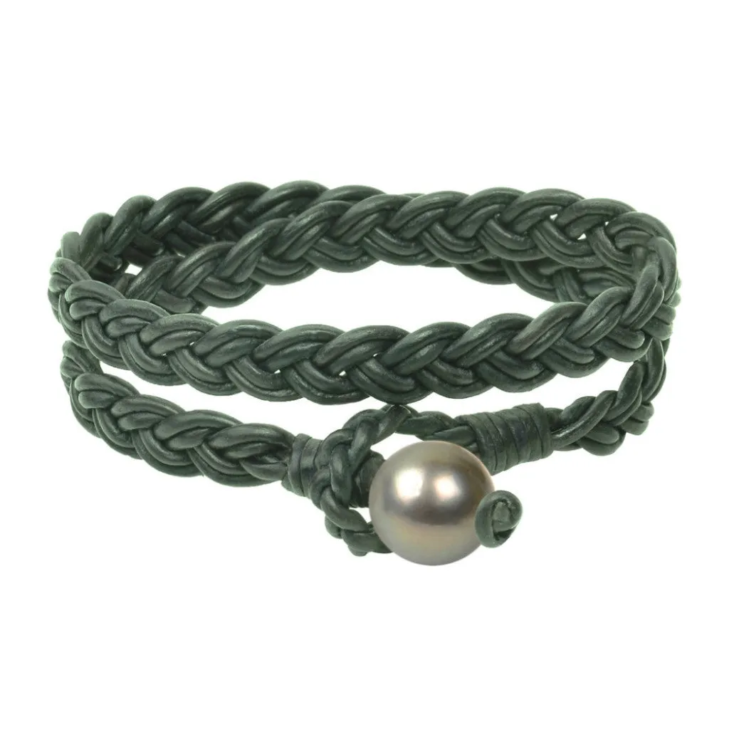 Lagos Double Wrap Bracelet, Tahitian