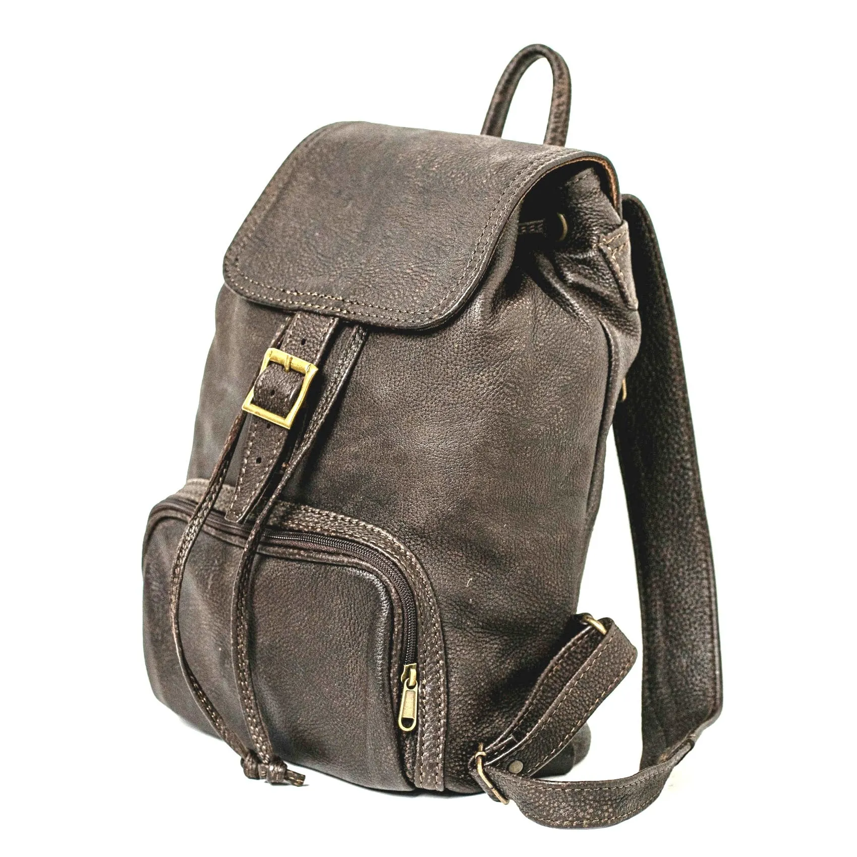 Leather Backpacks flap