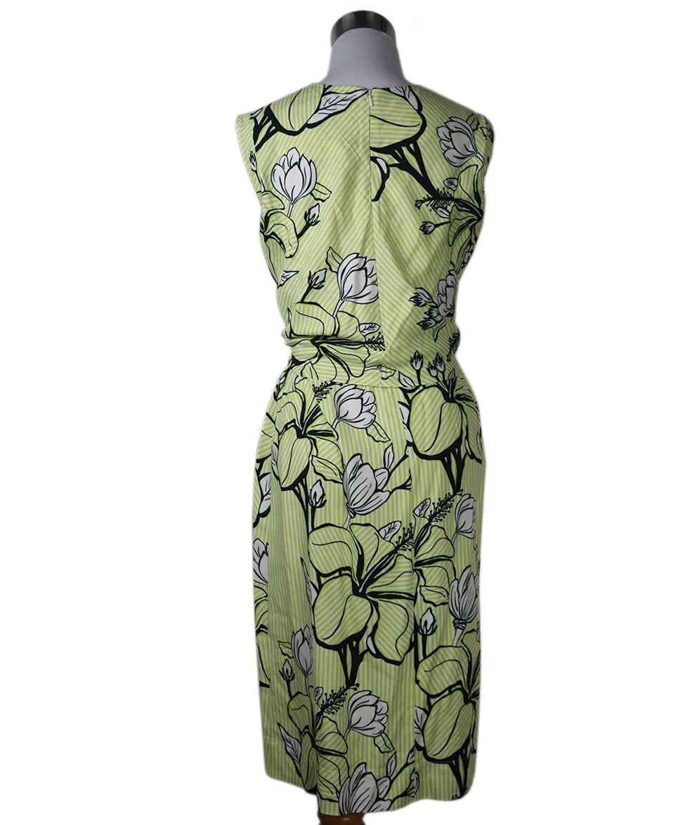 Lela Rose Green & Black Dress sz 8