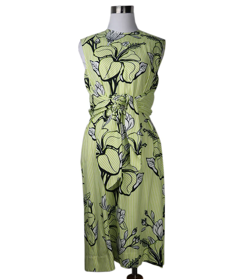 Lela Rose Green & Black Dress sz 8