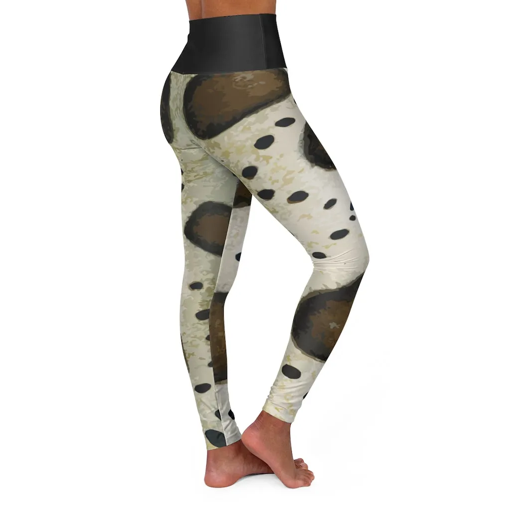 Leopard Shark High Waisted Yoga Leggings