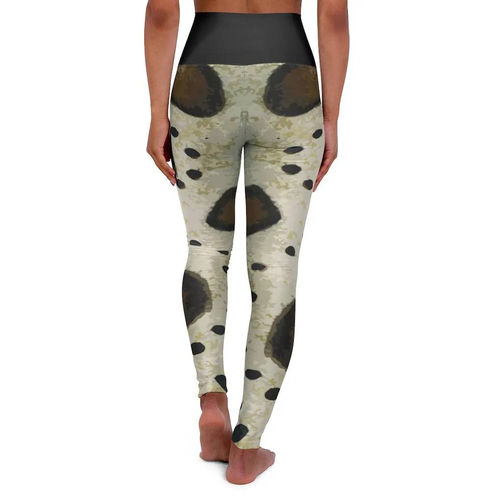 Leopard Shark High Waisted Yoga Leggings