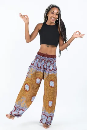 Mandala Elephant Women's Elephant Pants in Bronze