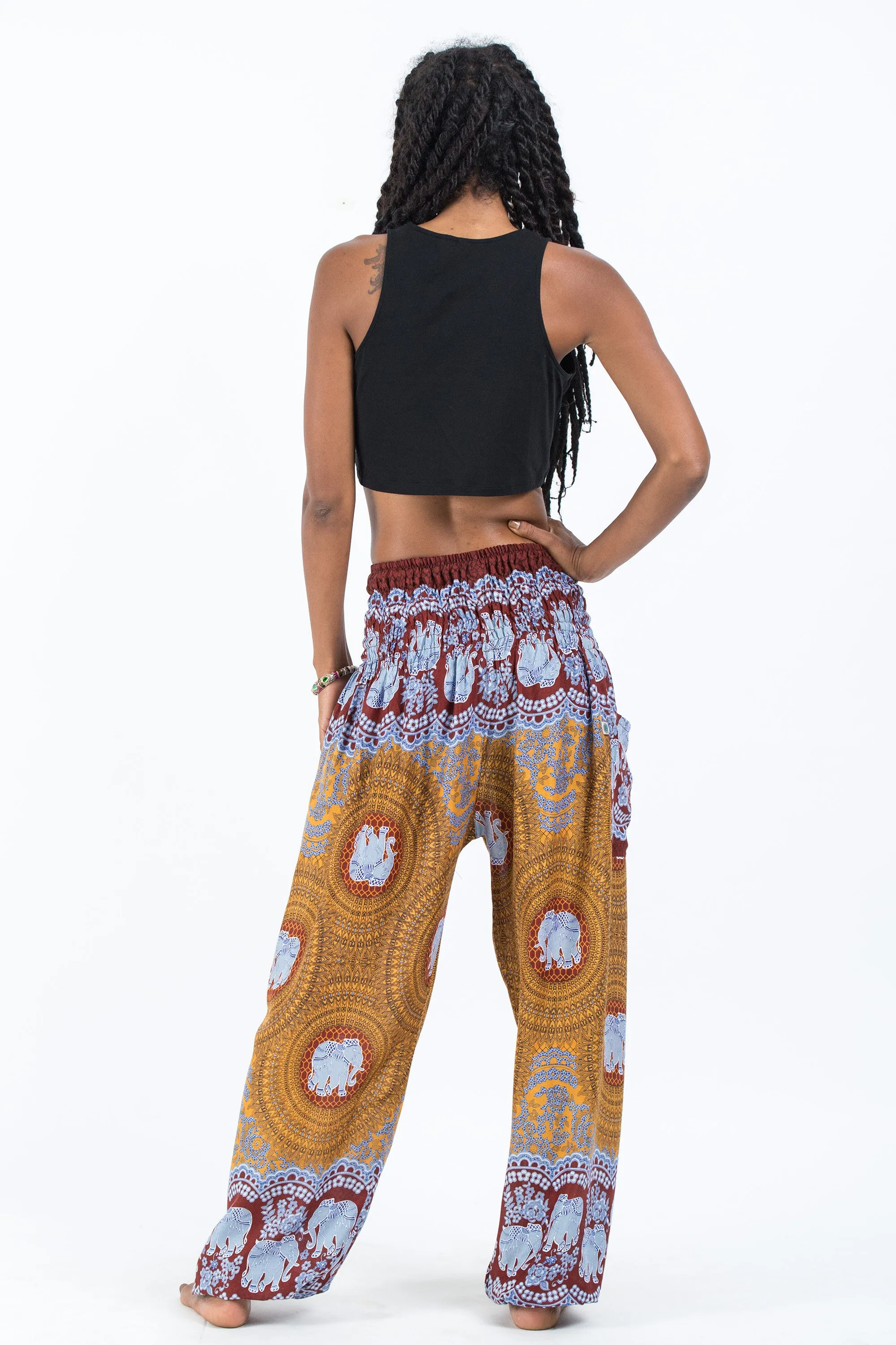 Mandala Elephant Women's Elephant Pants in Bronze