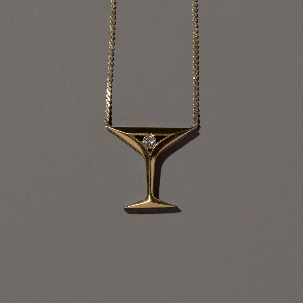 Martini Pendant Necklace