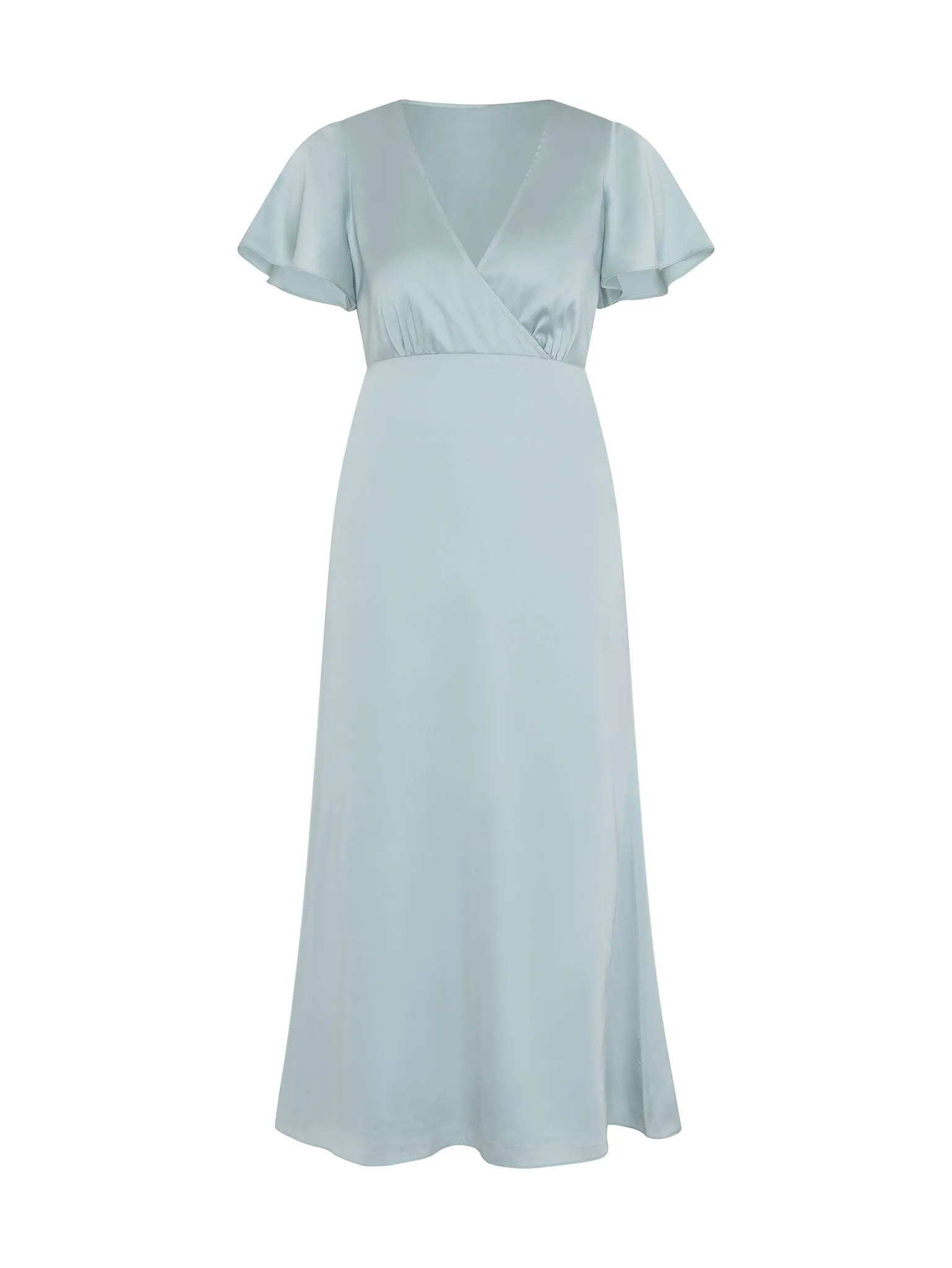 Mattox Midi Dress in Seafoam Blue