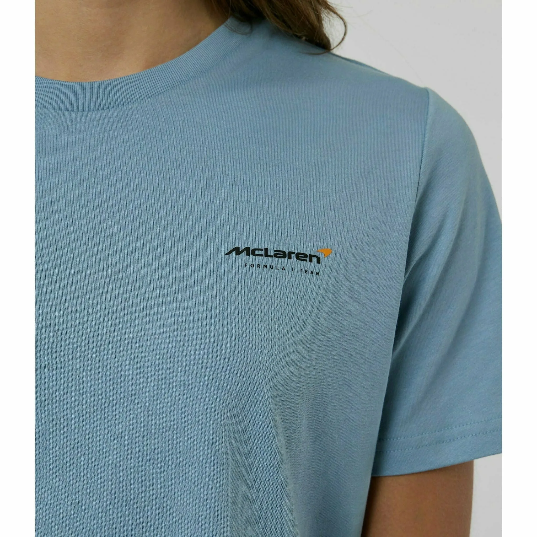 McLaren F1 Special Edition Monaco GP Women's Slogan T-Shirt - Blue/Black/Orange