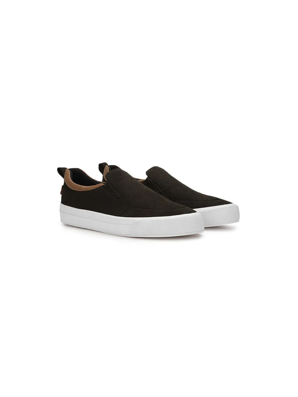 Men's Alps Black Casual Slip On