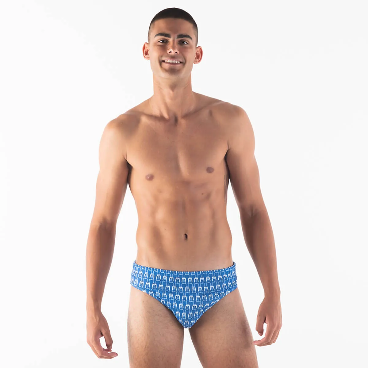 Mens Briefs - Easter Island | Royal Blue