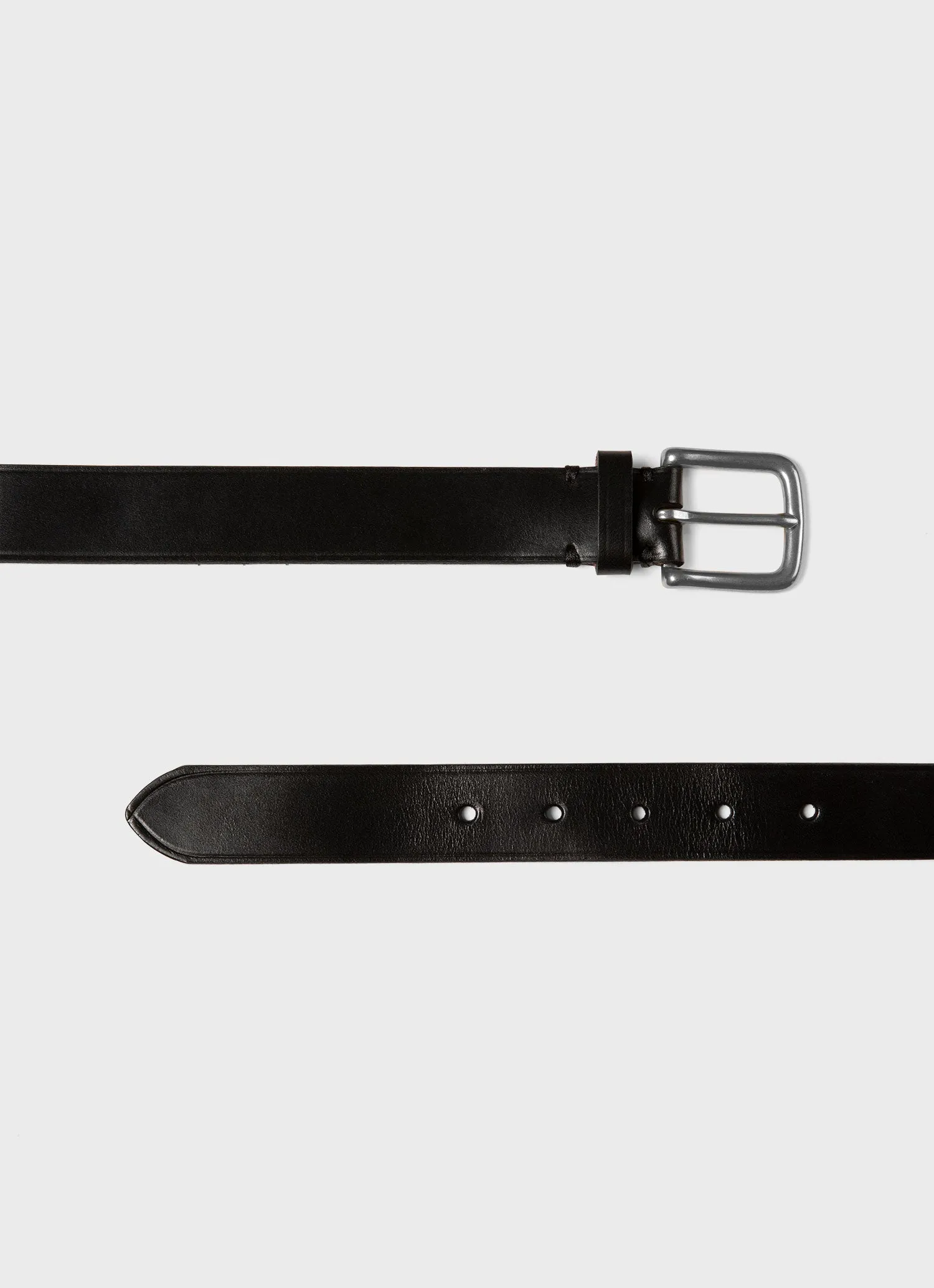 Men's Leather Belt in Black