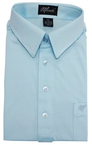 Merola Short Sleeve Pocket Polo Shirt - Sky Blue