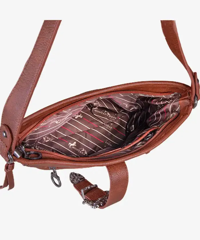 Montana West Buckle Cowhide Tote