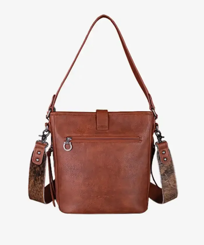 Montana West Buckle Cowhide Tote