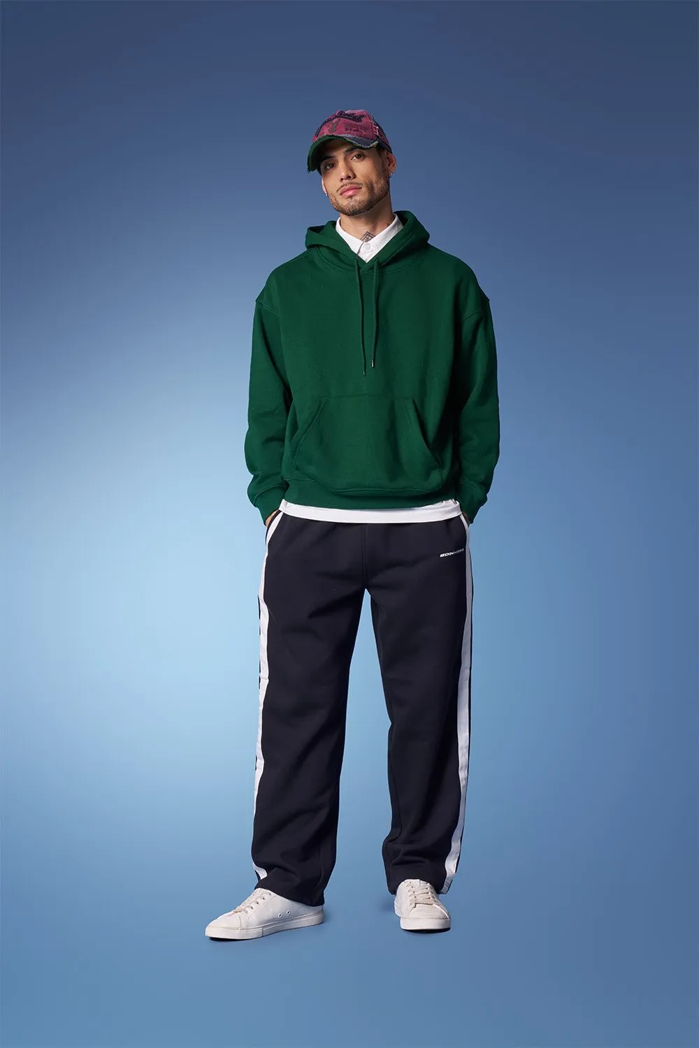 Navy Blue Sporty Straight Fit Pants