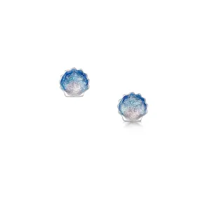 NEW Sheila Fleet Scallop Stud Earrings - Scallop Blue (EE00295)