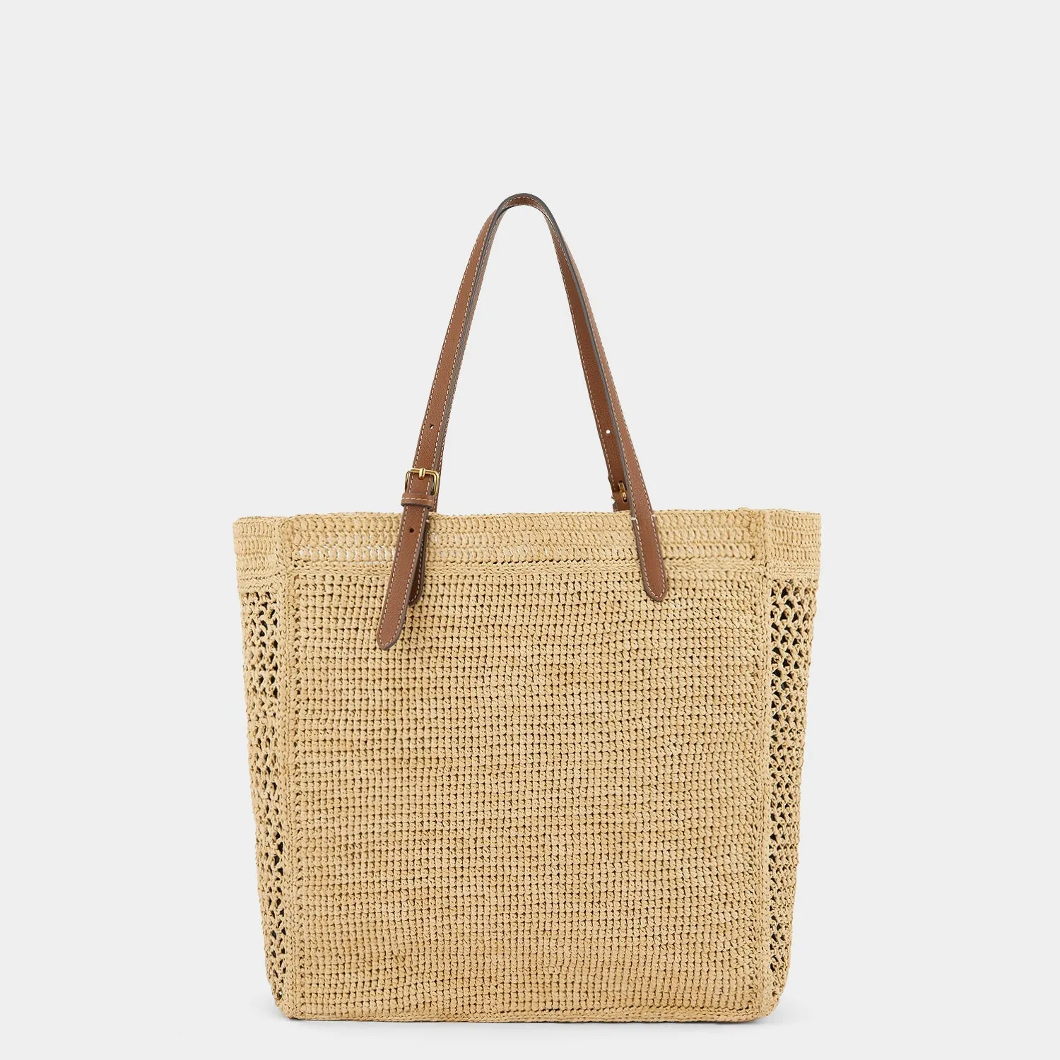 N/S Raffia Holiday Tote