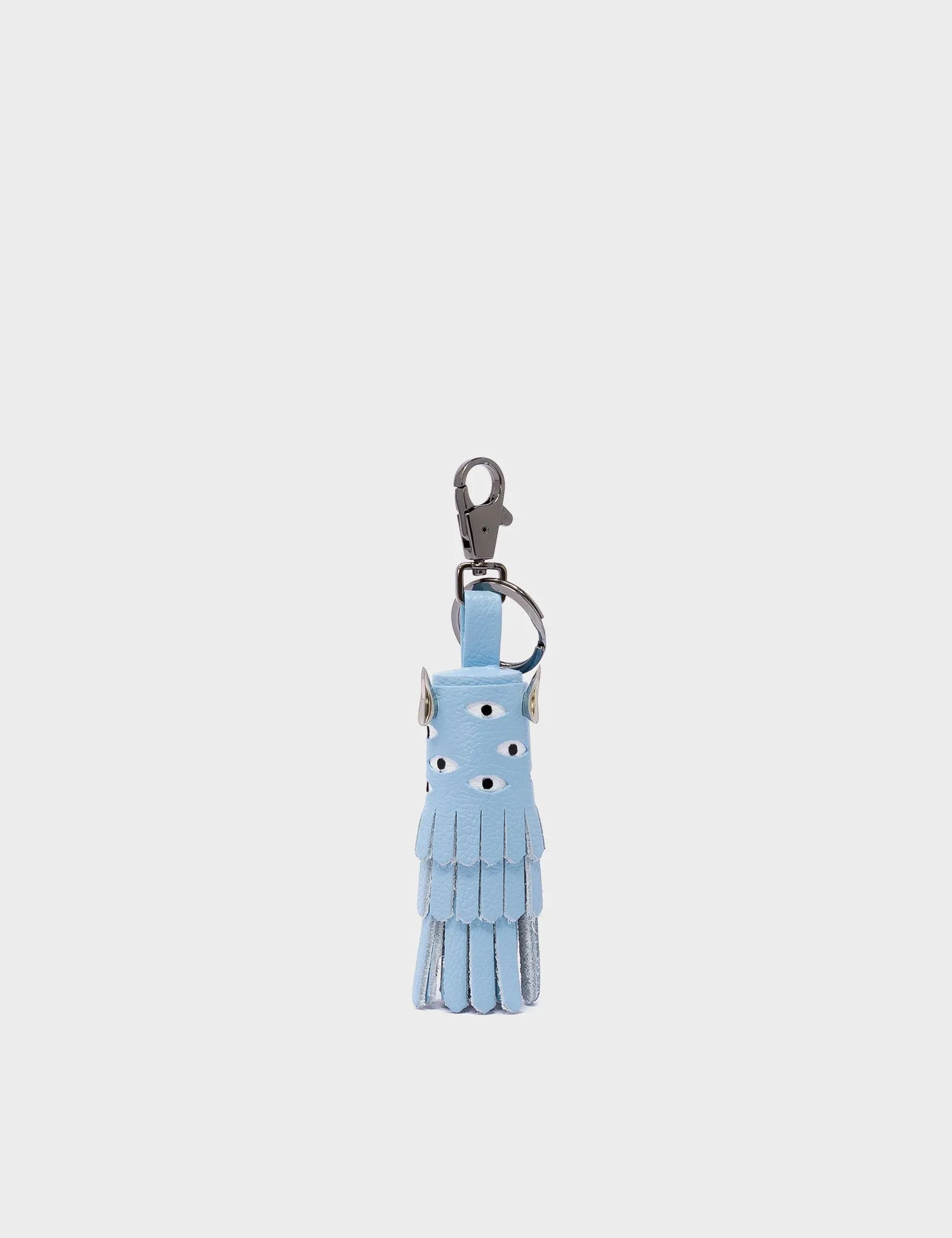 Oliver The Ox Charm - Splish Splash Blue Leather Keychain