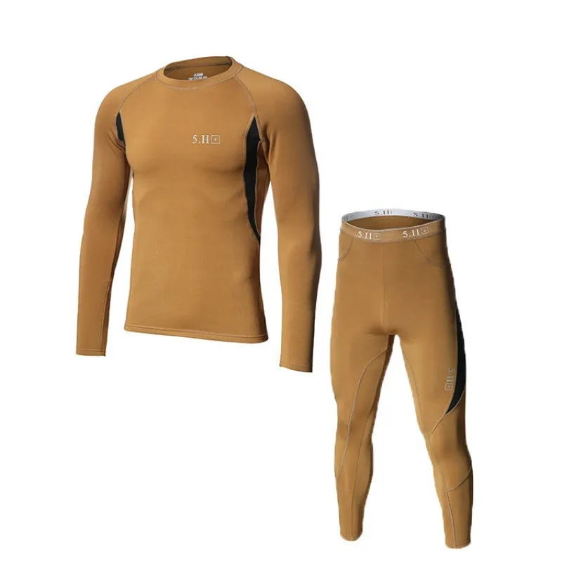 Outdoor Solid Color Winter Sports Thermal Underwear Set