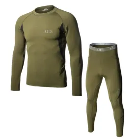 Outdoor Solid Color Winter Sports Thermal Underwear Set