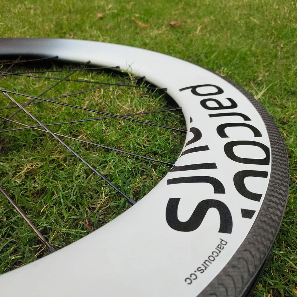 Parcours Chrono Carbon Wheelset, 77/86mm, Rim Brake - Custom Graphic