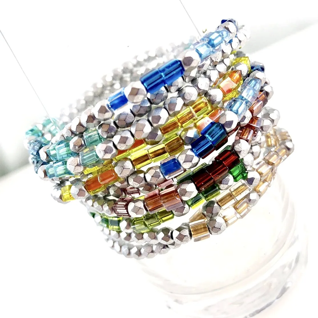 "Shimmer Bar" (Blue) Bracelet