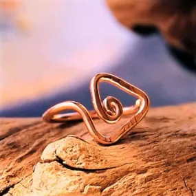 Rose Gold Tribal Triangle Nose Ring