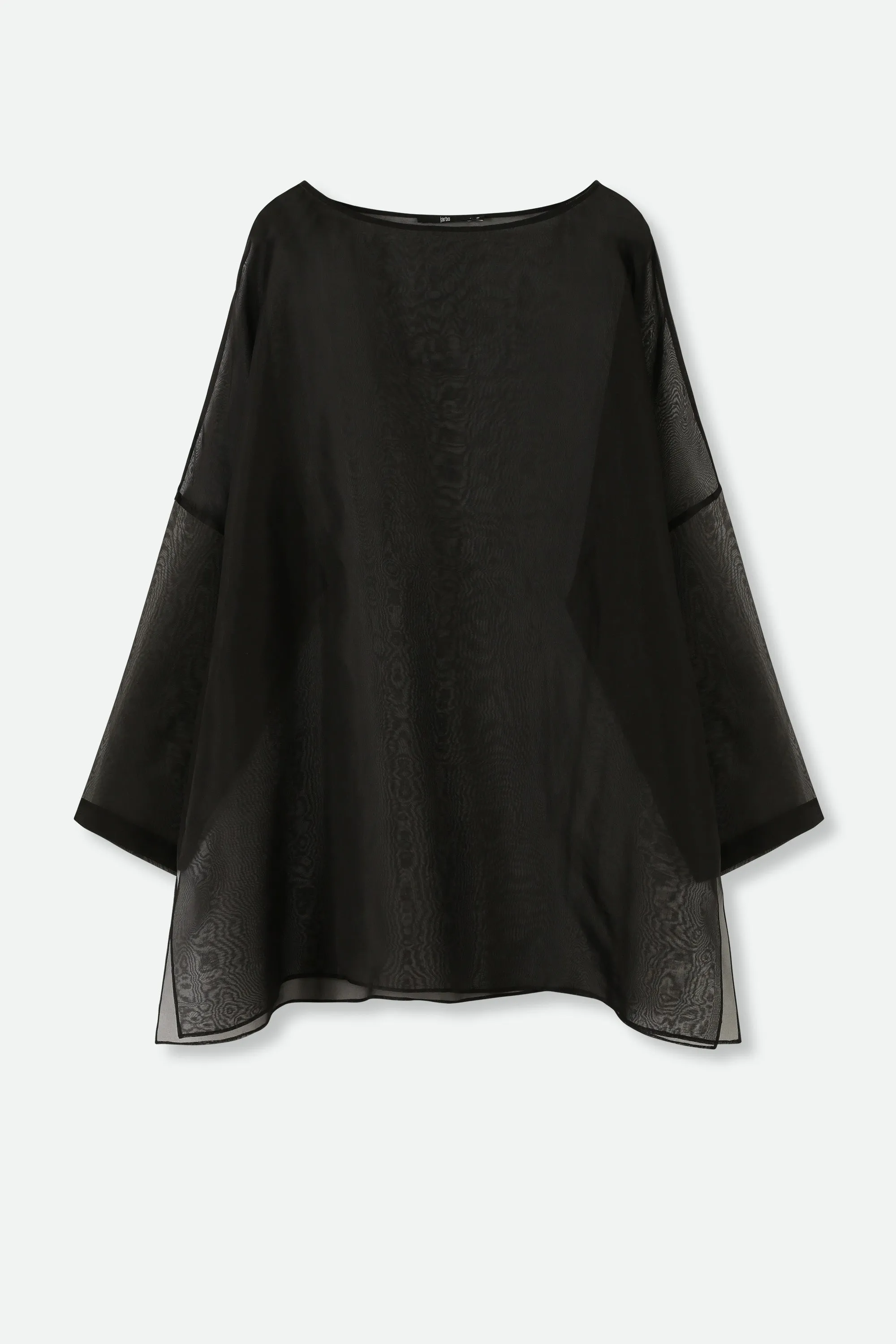 SAMIRA ONE-SIZE TUNIC IN SILK ORGANZA WITH BELT