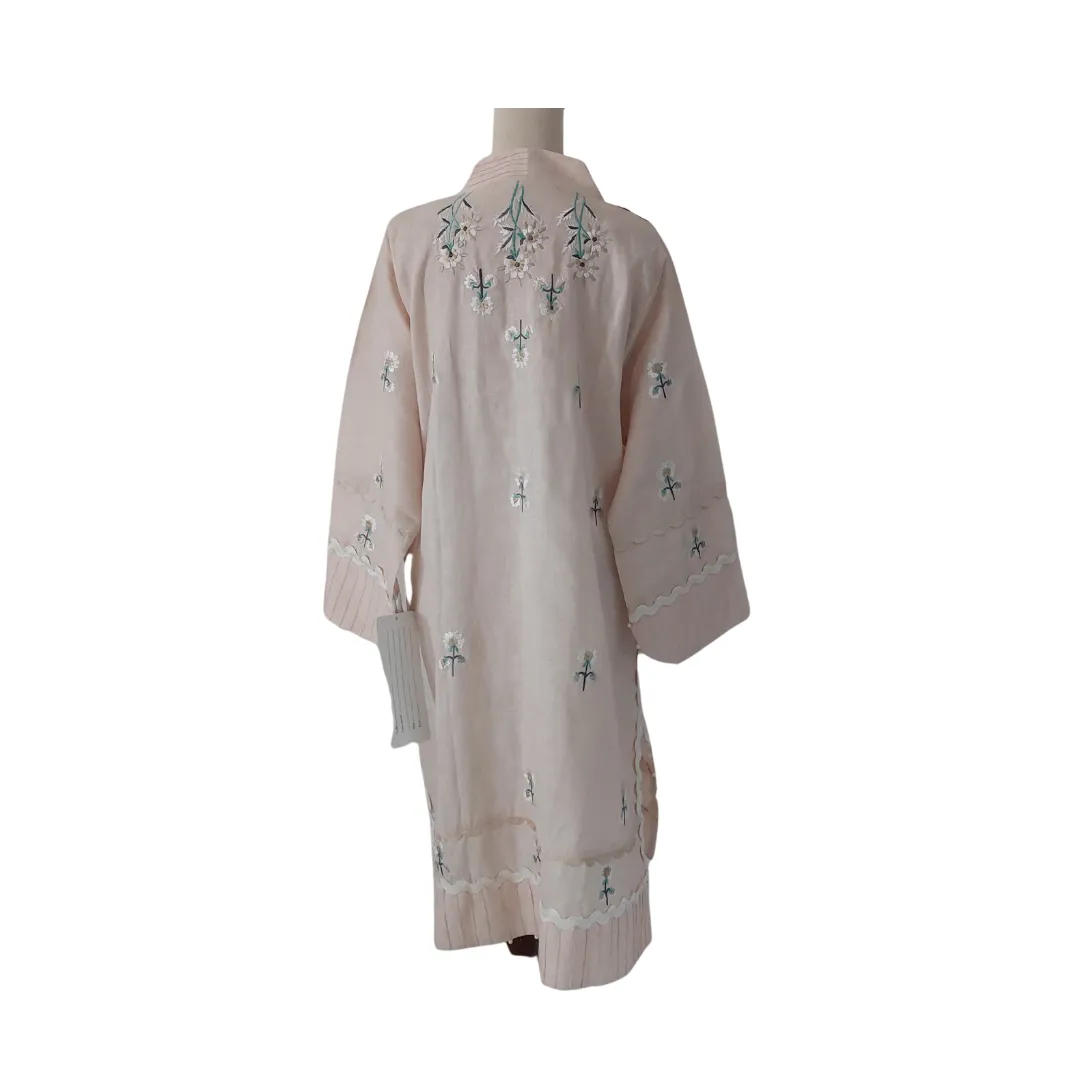 Sarah Arshad Gilani Light Beige Embroidered Kurta | Brand New |