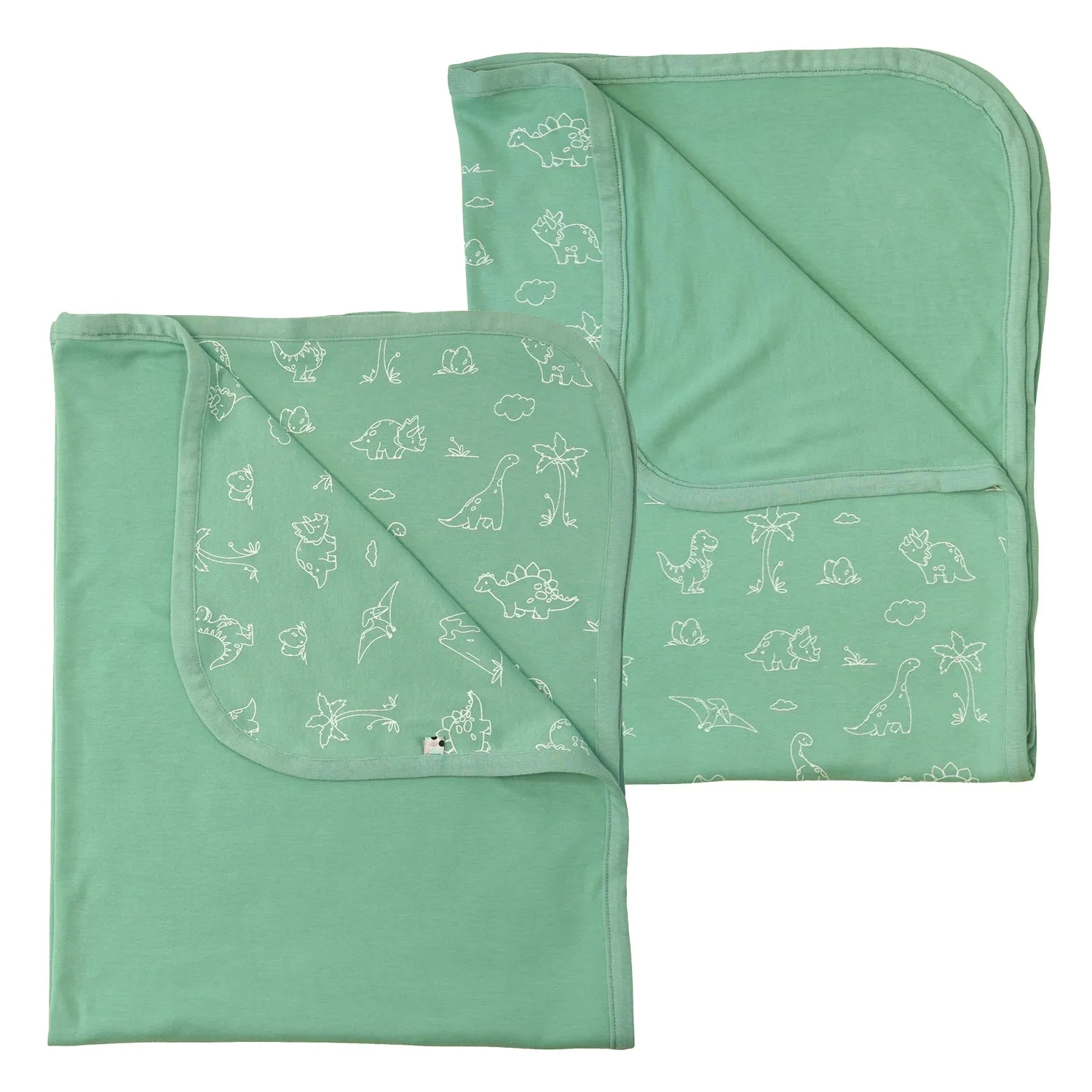 Solid Colored and Pattern Print Reversible Security Blankets