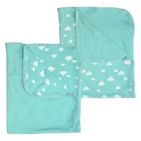 Solid Colored and Pattern Print Reversible Security Blankets