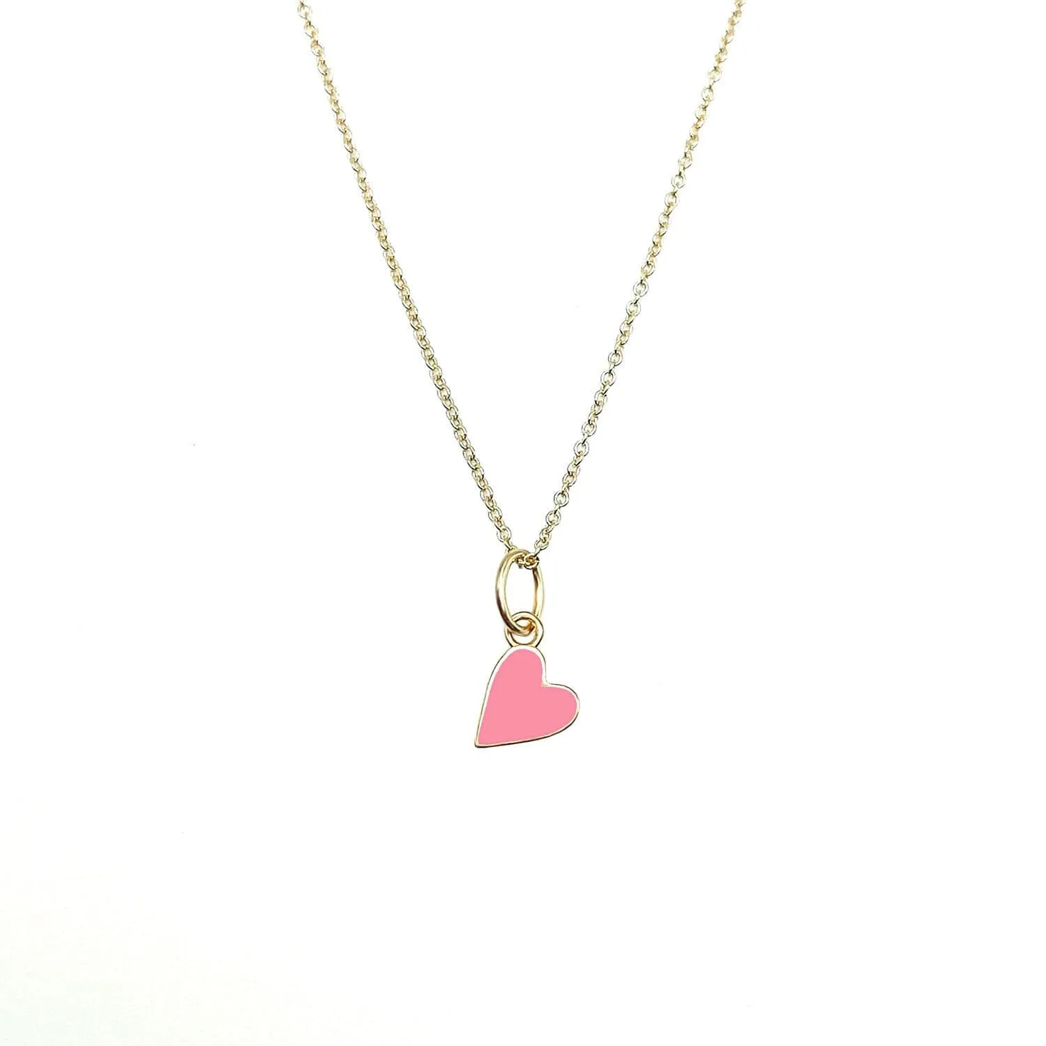 Solid Enamel Heart Necklace