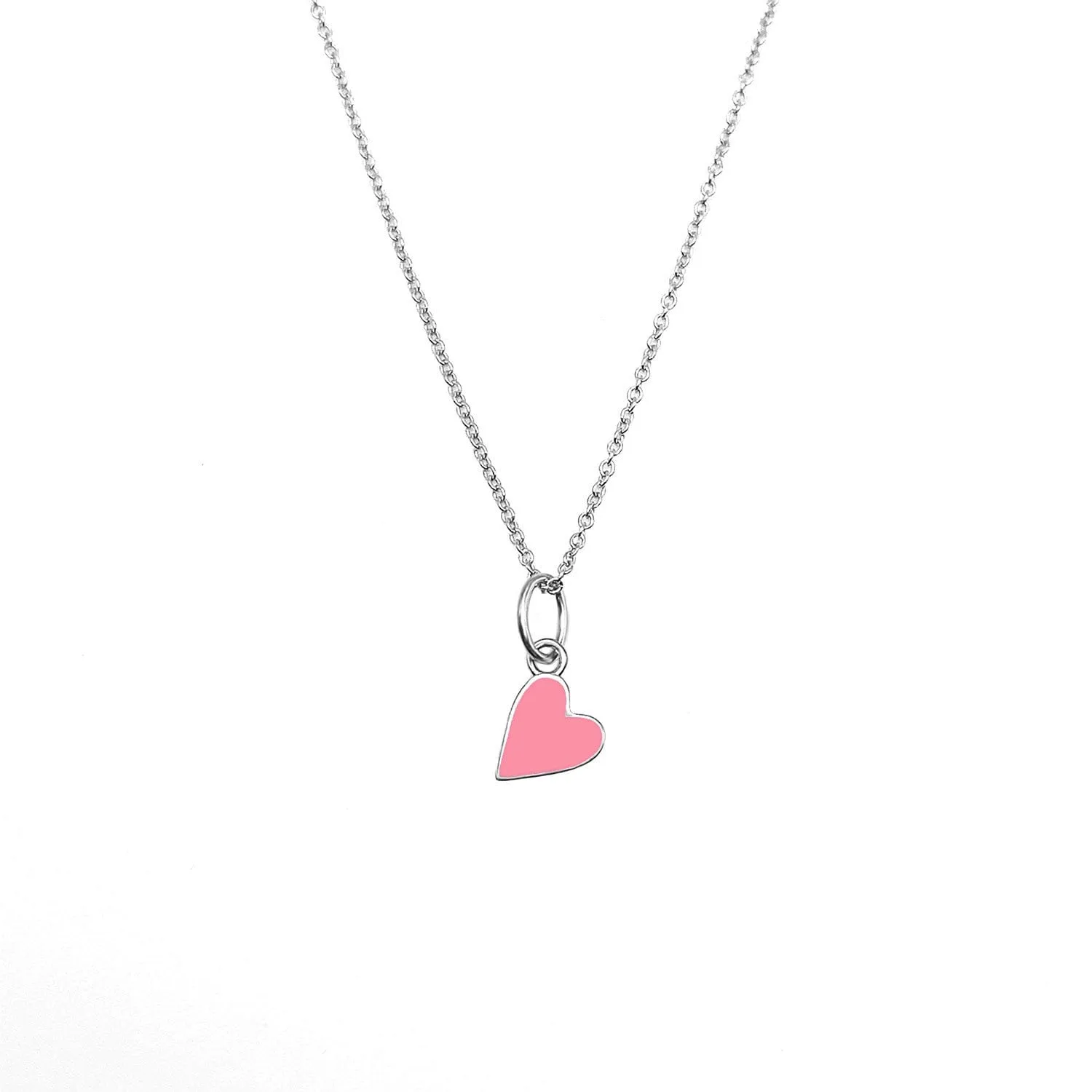 Solid Enamel Heart Necklace