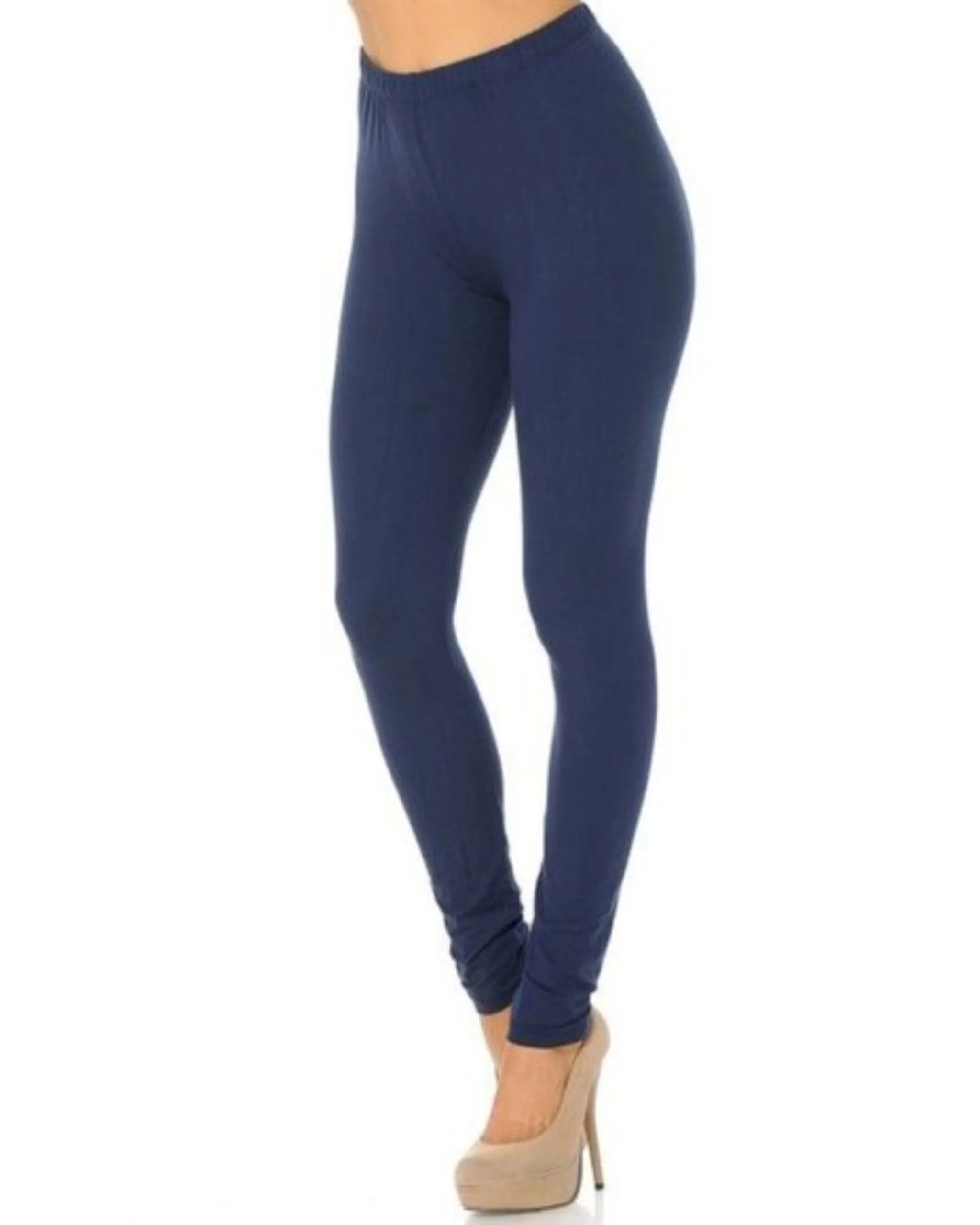 Solid Navy Leggings