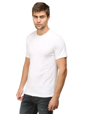 Solids : Premium White Unisex T -shirt