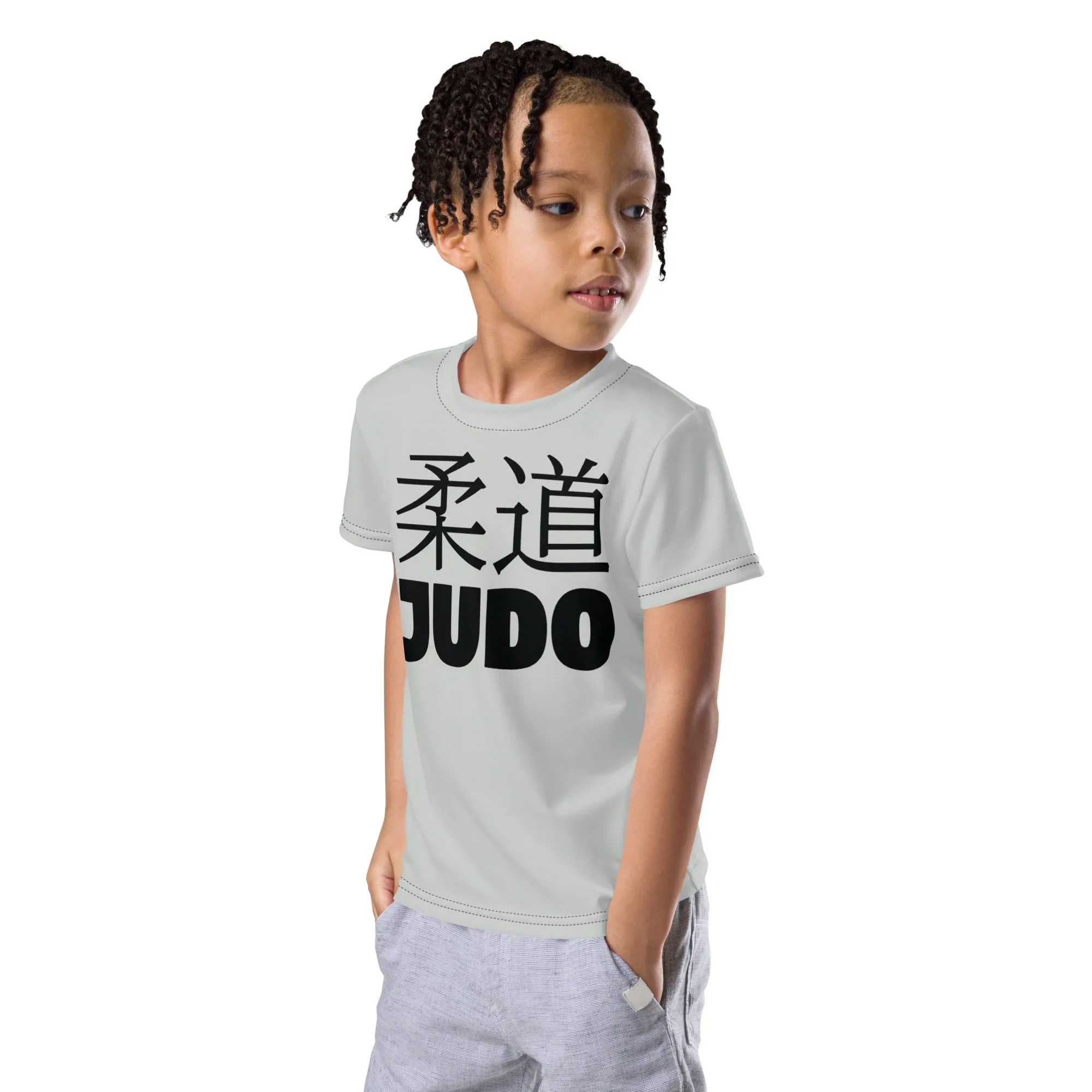 Summer Essential: Boy's Short Sleeve Classic Judo Rash Guard - Smoke