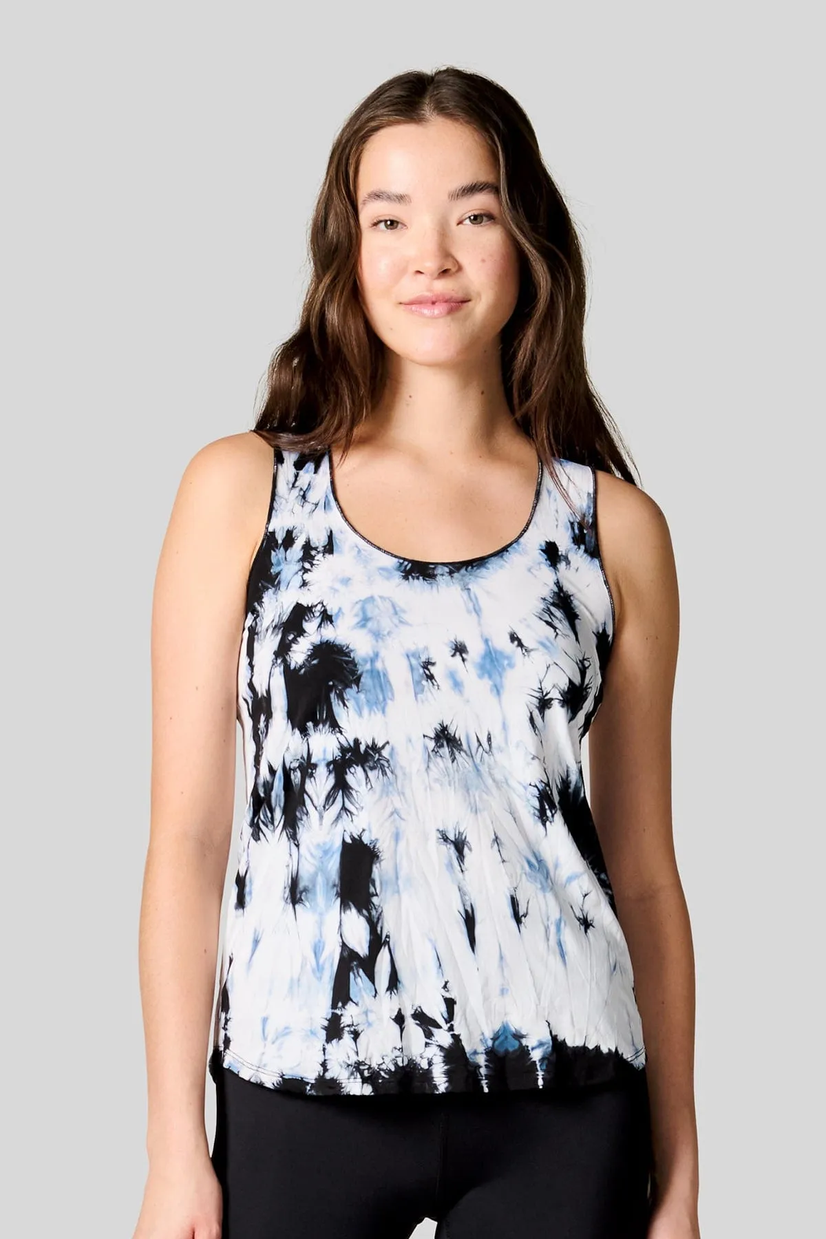 Tahnee Tank in White   Black