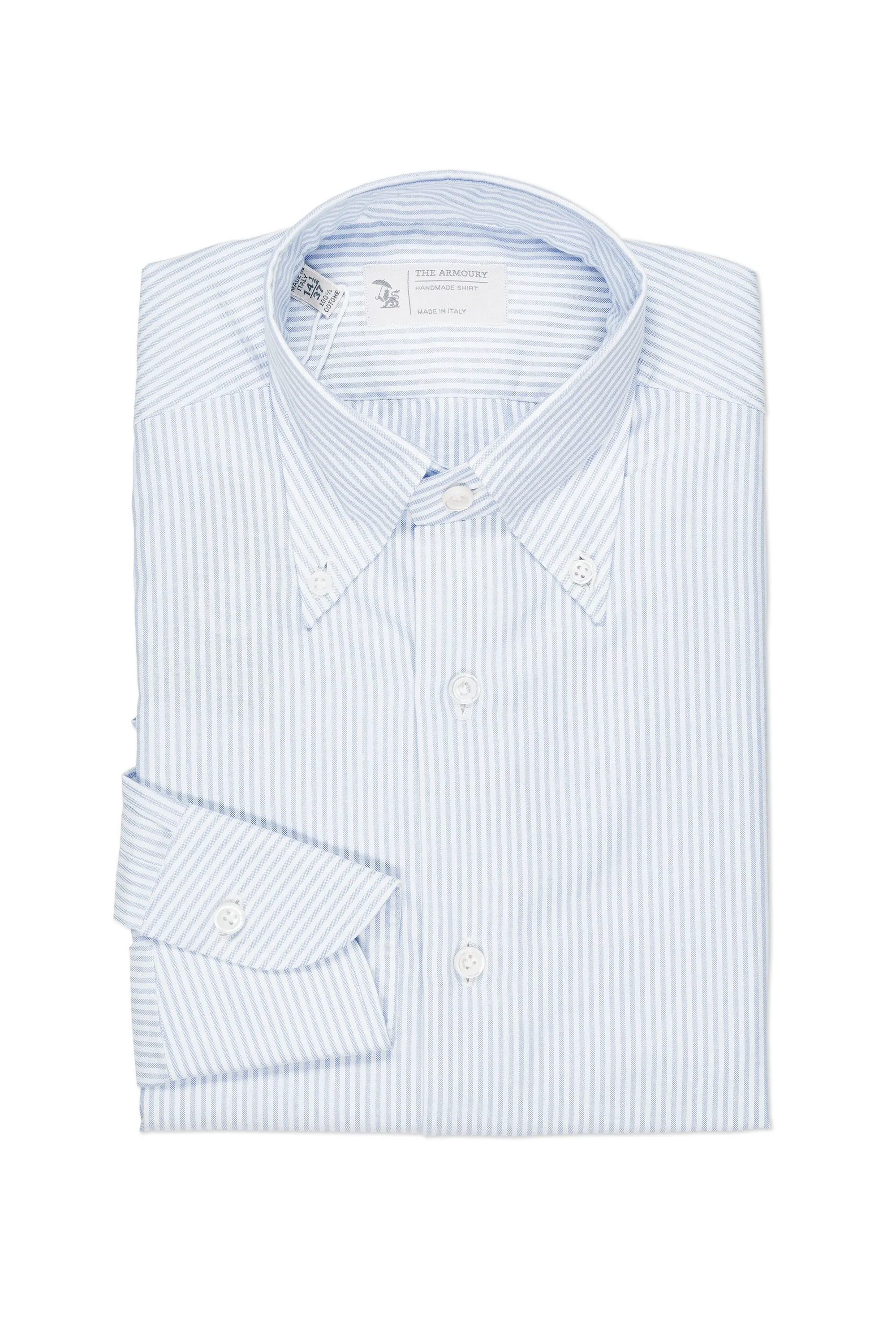 The Armoury Blue Stripe Button Down Oxford Shirt