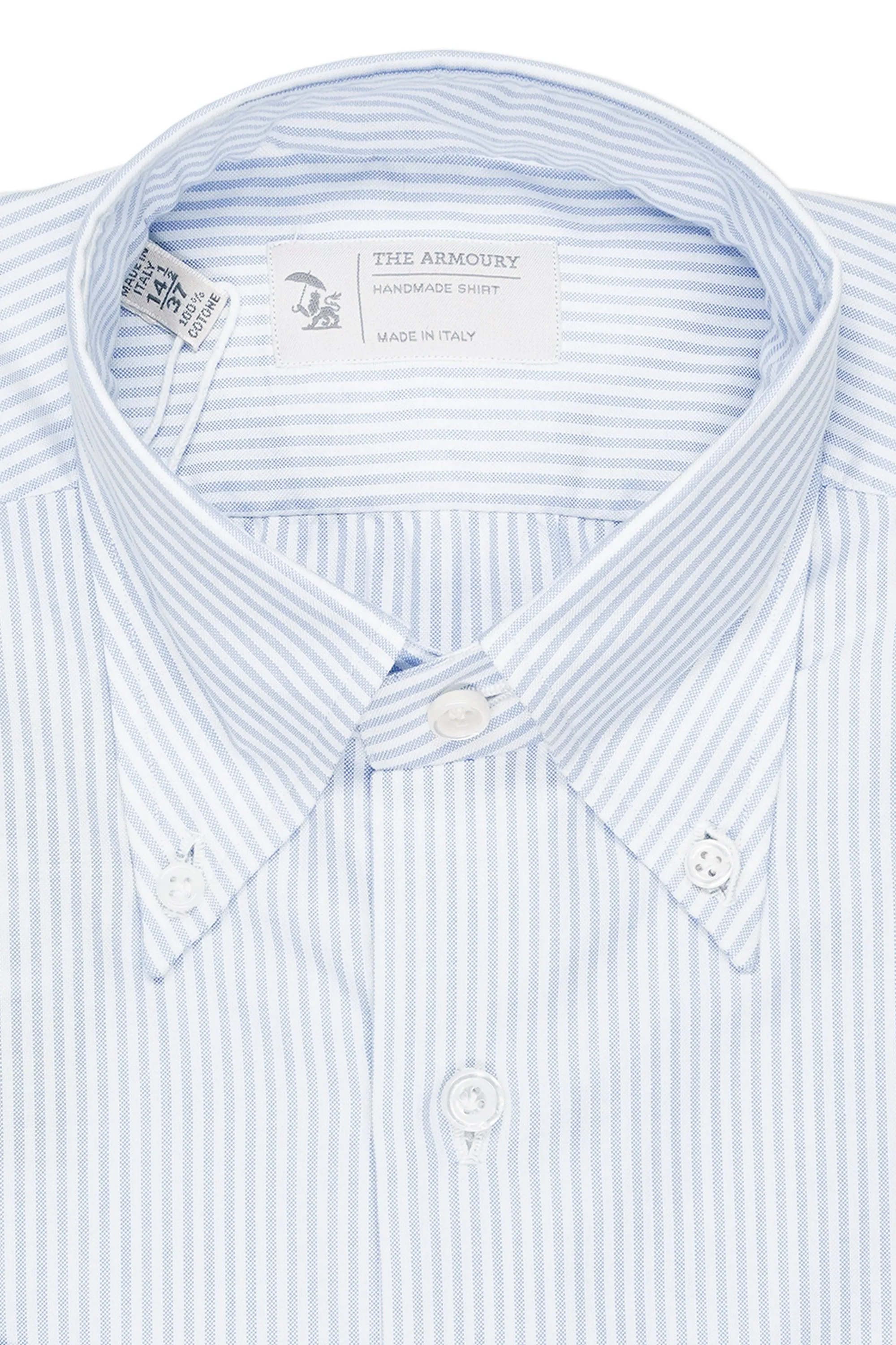 The Armoury Blue Stripe Button Down Oxford Shirt