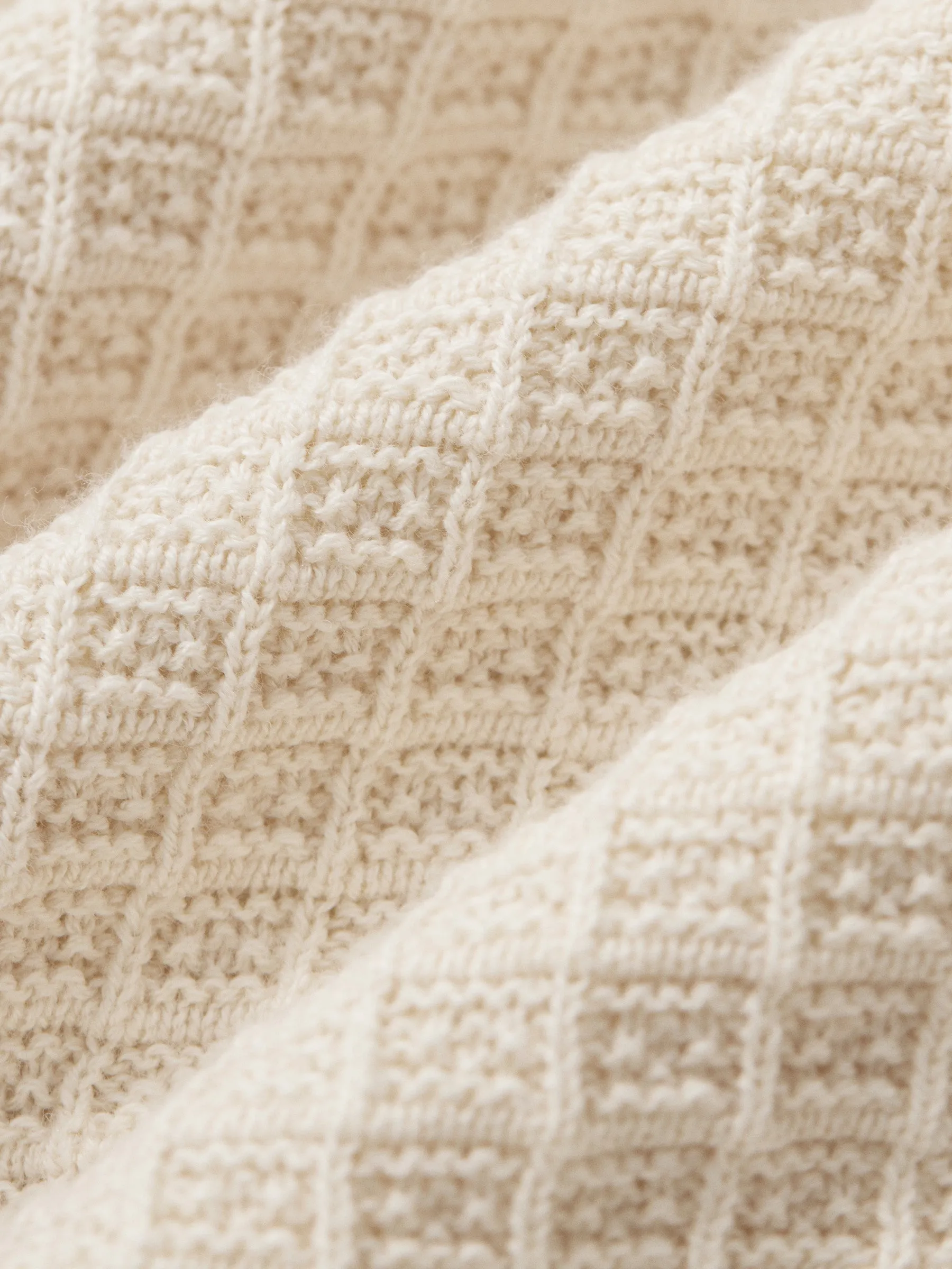 The SeaCell™ Waffle Sweater in Oatmeal